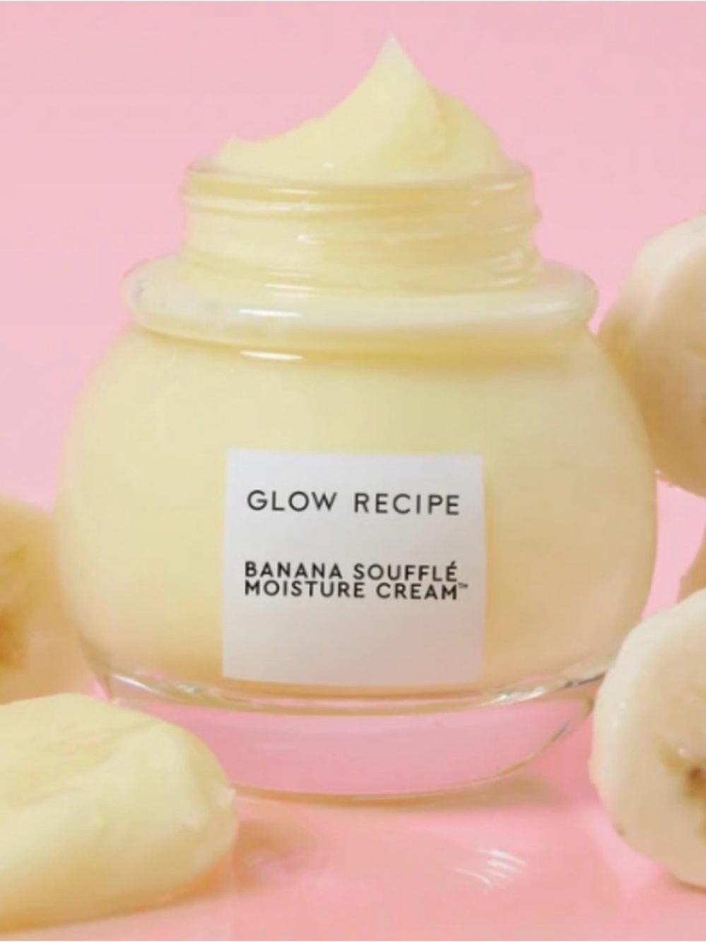 New Glow Recipe Banana Soufflé Moisture Cream - Yellow Hydrating Face Cream -rar